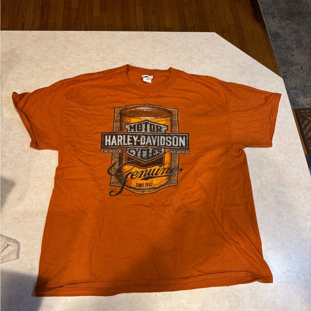 Harley-Davidson Orange Short Sleeve Tee
